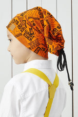 Boy's Orange Graphic 4 - Season Hat Beanie Buff - TryAladdin
