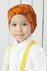 Boy's Orange Graphic 4 - Season Hat Beanie Buff - TryAladdin