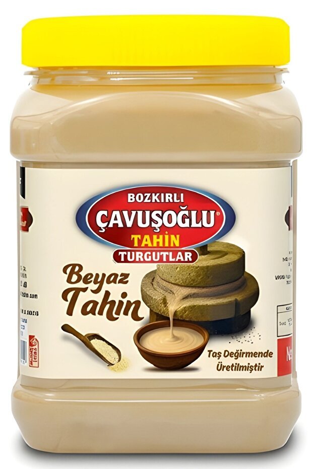 Bozkirli Cavusoglu Premium Lightly Roasted White Tahini Paste - 930g - TryAladdin