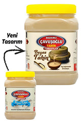 Bozkirli Cavusoglu Premium Lightly Roasted White Tahini Paste - 930g - TryAladdin