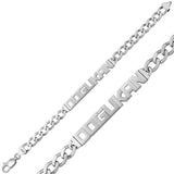 Sterling Silver Personalized Nameplate Curb Chain Bracelet
