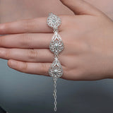 Bracelet - Sterling Silver Filigree Daisy Teardrop