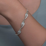 Silver Filigree Bracelet - Artisan Teardrop Design