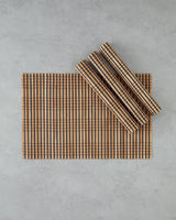 Professional-Bamboo-Placemat-Set-of-4-Black-Cream-Table-Linens