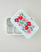 Premium Floral Melamine Glass Lidded Breakfast Serving Set   6 Piece Collection