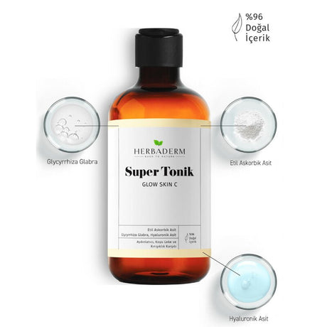 Brightening & Anti - Aging Super Toner with Vitamin C & Hyaluronic Acid - TryAladdin