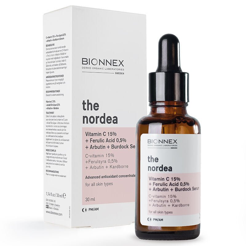 Brightening & Anti - Aging Vitamin C Serum with Nordic Botanicals - TryAladdin
