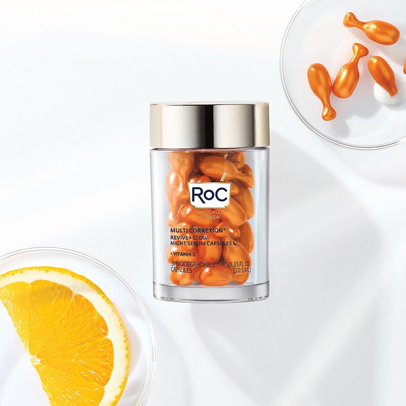 Brightening Vitamin C Night Serum Capsules for Dark Spots - TryAladdin
