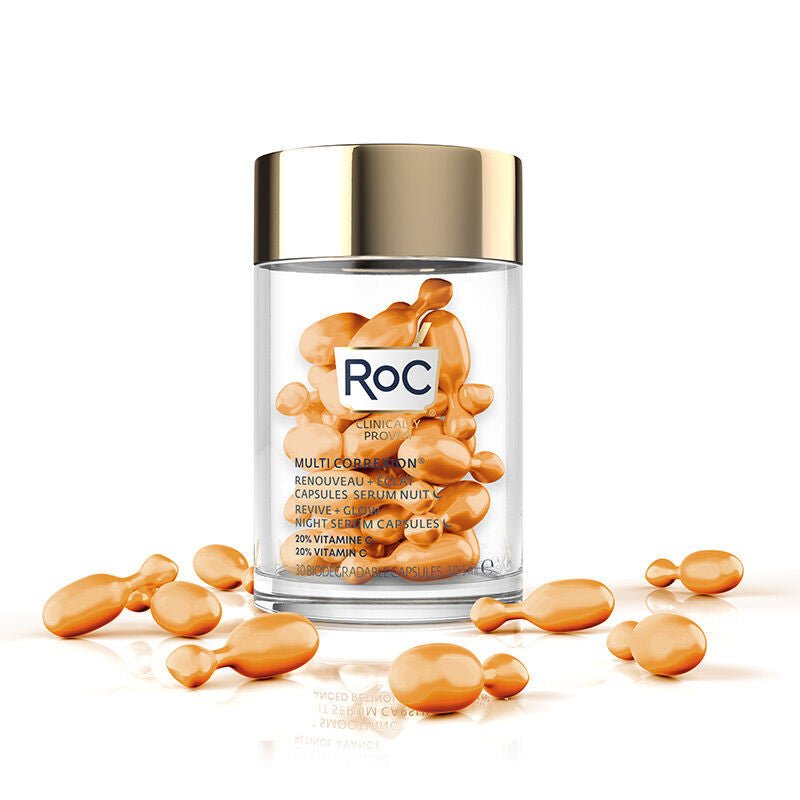Brightening Vitamin C Night Serum Capsules for Dark Spots - TryAladdin