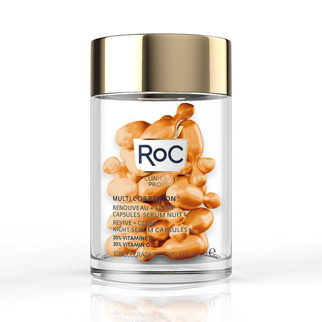 Brightening Vitamin C Night Serum Capsules for Dark Spots - TryAladdin
