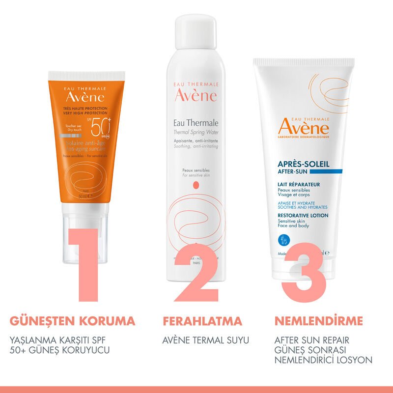 Broad Spectrum SPF 50+ Anti - Aging Sunscreen with Thermal Water & Vitamin C - TryAladdin