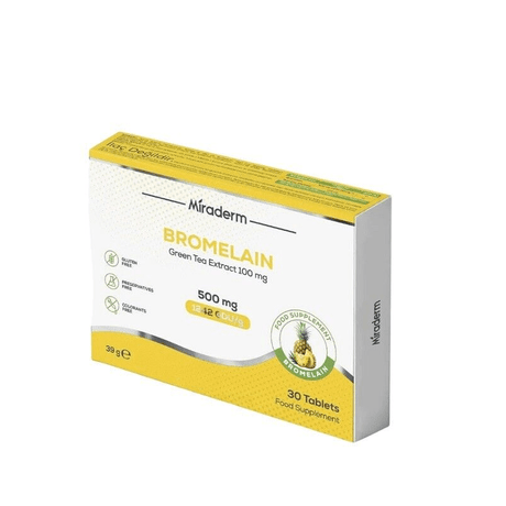 Bromelain & Green Tea Extract - Daily Food Supplement Tablets - TryAladdin