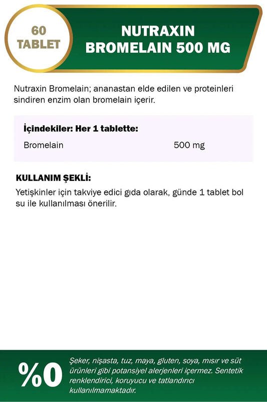 Bromelain - Pineapple Derived Enzyme for Protein Digestion Tablets - TryAladdin