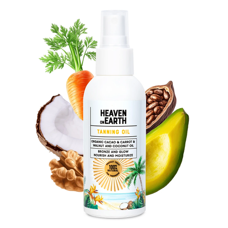 Bronzing Oil - Natural & Organic with Cacao & Carrot for a Radiant Glow - TryAladdin