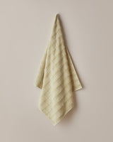 Professional-Grade Bubble Weave Cotton Bath Towel - Light Green