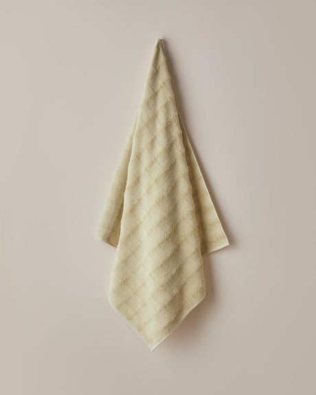 Professional-Grade Bubble Weave Cotton Bath Towel - Light Green