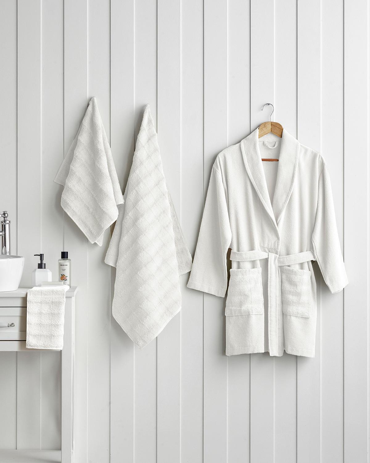 Premium Bubble Texture 100 Percent Cotton Face Towel Ecru