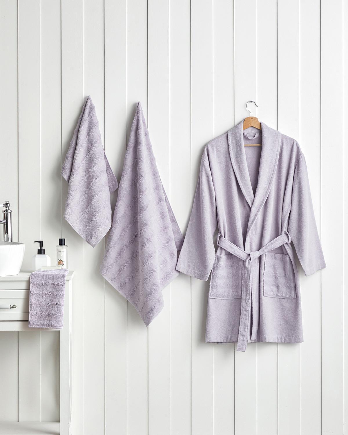 Professional Turkish Cotton Face Towel Plush Lilac