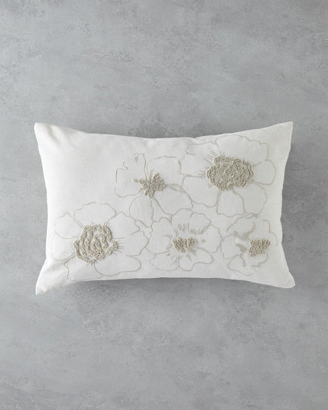 Premium-Embroidered-Floral-Decorative-Pillow-Ecru-33x50cm