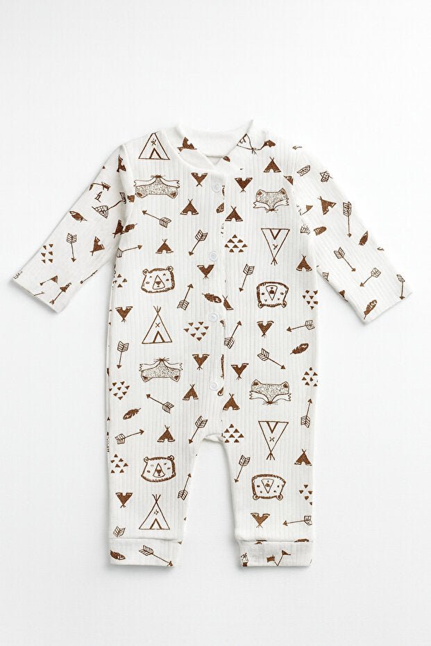 Bulk Pack Newborn 100% Cotton Patterned Jumpsuit & Hospital Set - 3 - 9 Months - TryAladdin