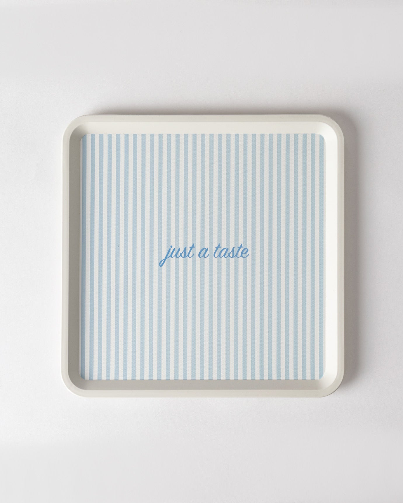 Plastic Square Serving Tray - Chic Two-Tone Finish