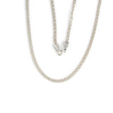 Sterling Silver Curb Chain Necklace - Classic Design