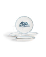 New Bone China Breakfast Set - Elegant Two-Tone Style