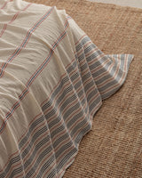 100% Cotton King Size Duvet Cover Set - Yarn-Dyed Muslin Comfort