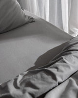 Soft Combed Cotton Single Duvet Cover Set - Jersey Knit Comfort