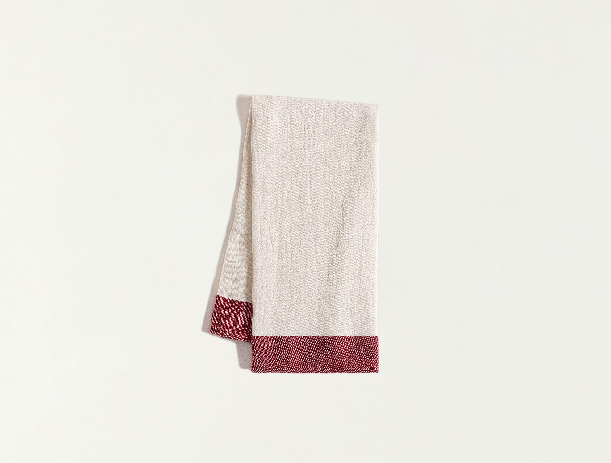 Red & Ecru Absorbent Kitchen Dish Towel