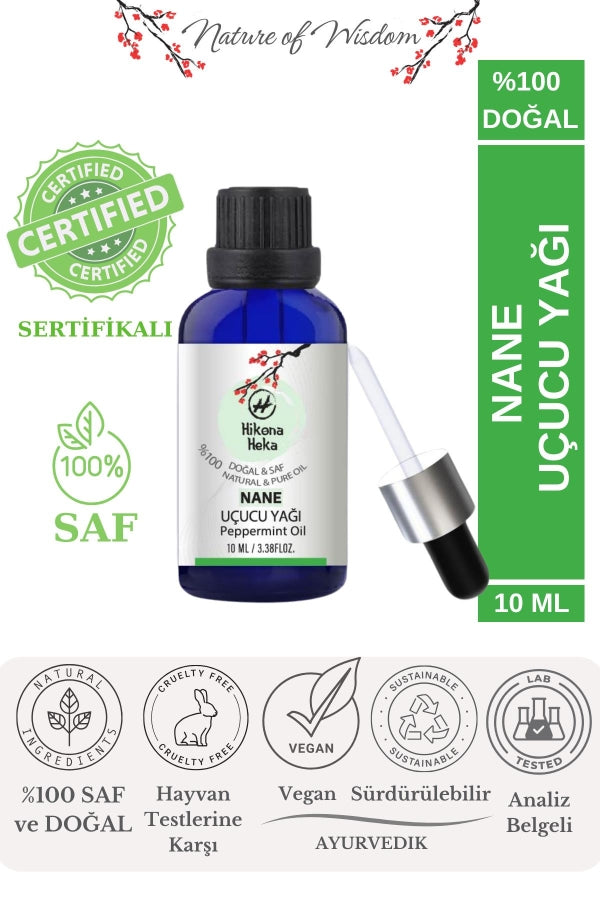 100% Natural Peppermint Essential Oil - Pure Aromatherapy 10ml