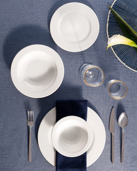 New Bone China 24-Piece Dinner Set - Claire Collection