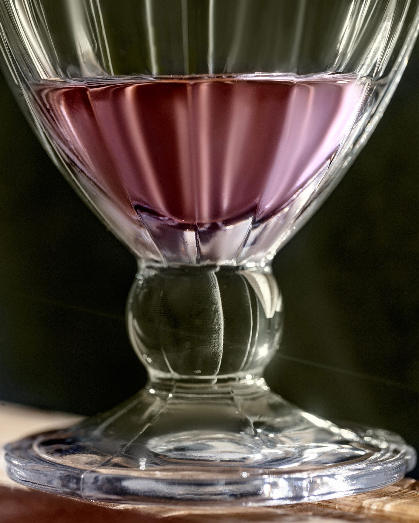 Clear Glass Tall Goblet Set of 4 - Elegant Modern Drinkware