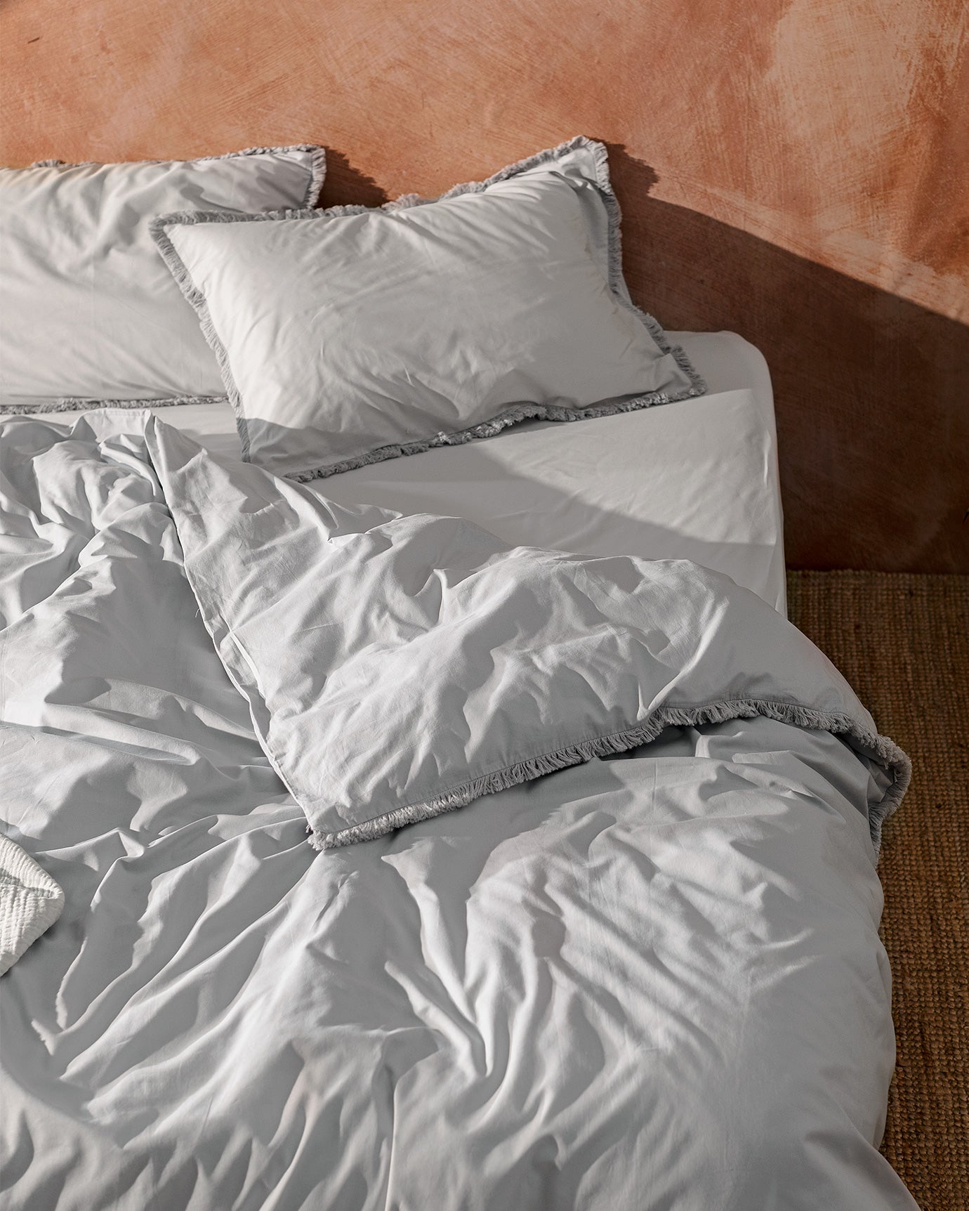Twin Tasseled Duvet Cover Set