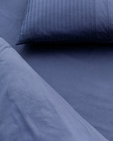 King Size 100% Cotton Striped Duvet Cover Bedding Set