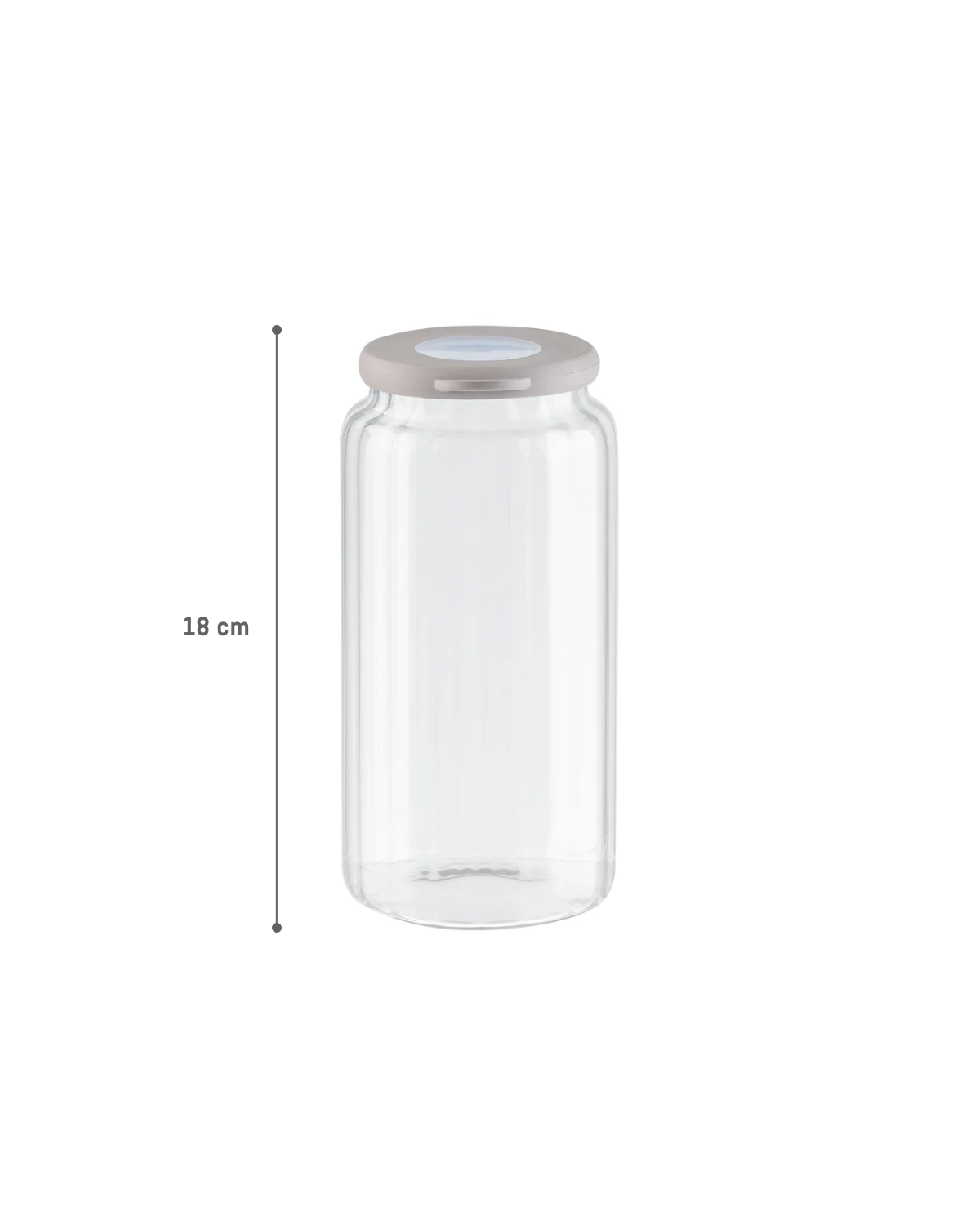 Borosilicate Glass Food Storage Jar - 960 ml Airtight Container
