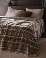 Montjalin Double Bedspread Set - Quilted Bed Cover with Pillow Shams