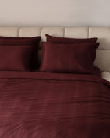 Jacquard Sateen Cotton Blend Duvet Cover Set - Auvergne Design