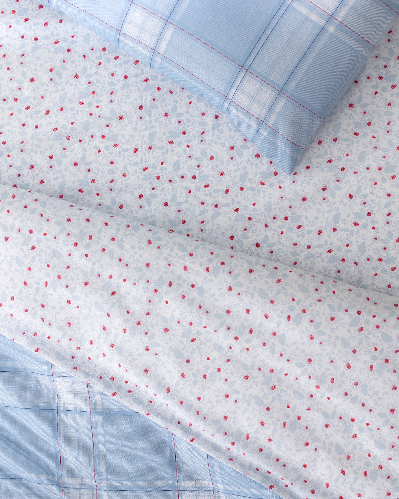 100% Cotton Ranforce King Duvet Cover Set - Printed Design