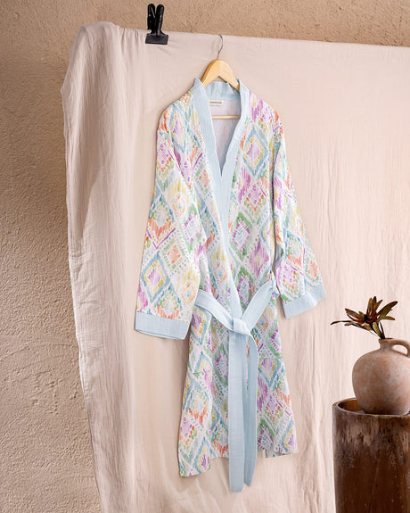 Premium Turkish Cotton Muslin Women's Bathrobe