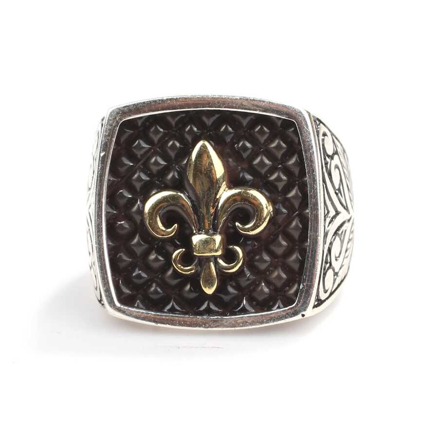 Bague homme motif ottoman en argent sterling 925 de qualité supérieure