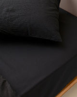 Full/Queen Washed Crinkle Duvet Cover Set - Soft Textured Bedding