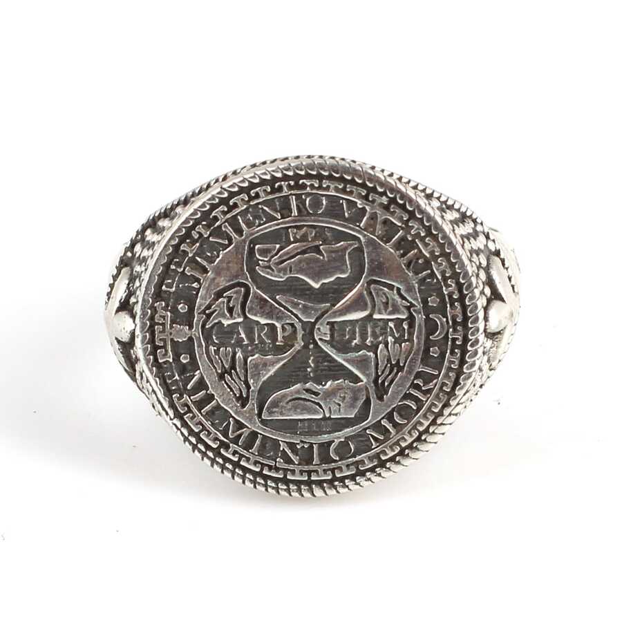 Professional 925 Sterling Silver Engraved Men's Ring