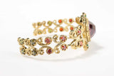 Premium Antique Sterling Silver Ruby Bracelet