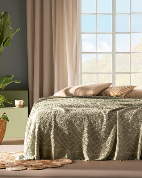 Eleta Twin 100% Cotton Quilted Bedspread