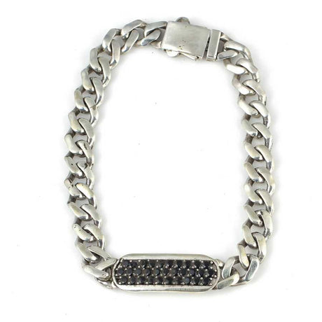 Premium 925 Sterling Silver Black Zircon Stone Bracelet