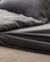Muslin Double Bedding Set - Duvet Cover & Fitted Sheet