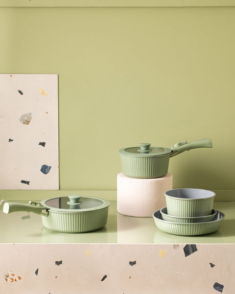 9 Piece Cookware Set - Kitchen Pot & Pan Collection
