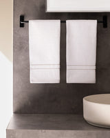 100% Cotton Hand Towel Set - 2 Pack, Soft & Absorbent Bathroom Towels