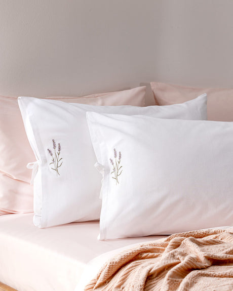100% Cotton Purple Pillowcase - Soft & Breathable Bedding Cover